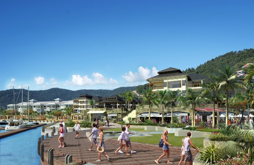 Artist’s impressions of the marina and boardwalk. © MIAA